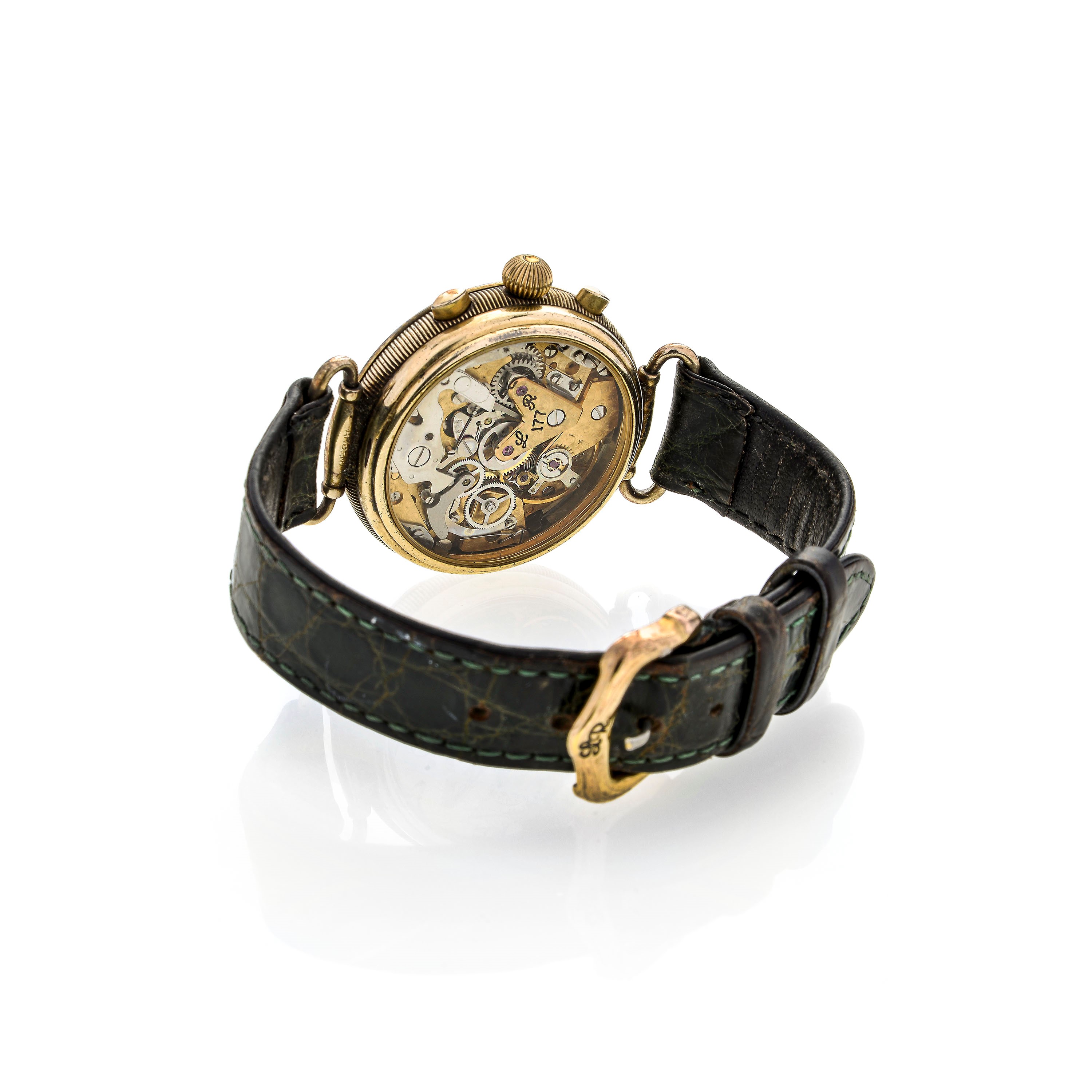 Lucien Rochat Orologio da Polso in Metallo Placcato Oro con Cronometro e Calendario Completo