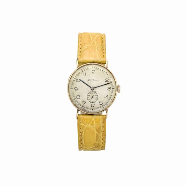 14 kt gold wristwatch, Paul Garnier