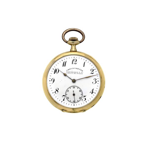 EBERHARD&amp;CO - Pocket chronometer in 18 kt yellow gold, Eberhard & Co.