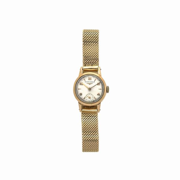 LONGINES - Orologio da polso per signora in oro giallo 18 kt, Longines