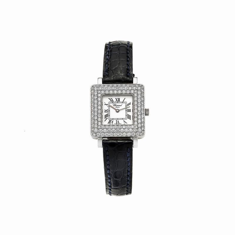Orologio da Polso in Oro Bianco 18 Kt e Diamanti, Chopard Ref. 13/6988