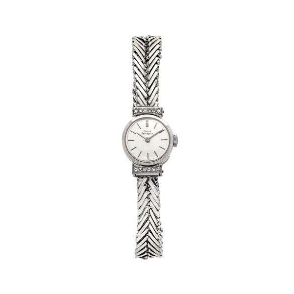 GIRARD PERREGAUX : Lady's watch in 18 kt white gold, Girard Perregaux  (Sixties)  - Auction Antique, Modern and Design Jewelery Auction - Curio - Casa d'aste in Firenze