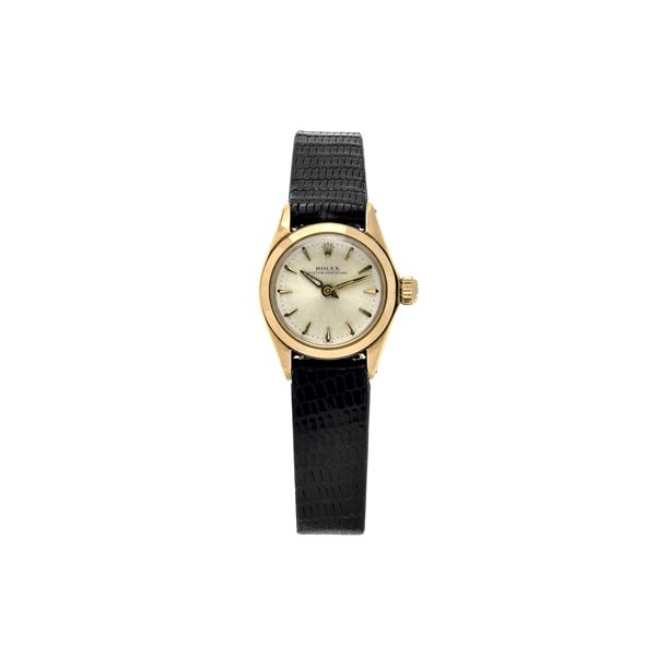 ROLEX : Oyster Perpetual Lady Ref. 6619 yellow gold watch  (around 1985)  - Auction Antique, Modern and Design Jewelery Auction - Curio - Casa d'aste in Firenze