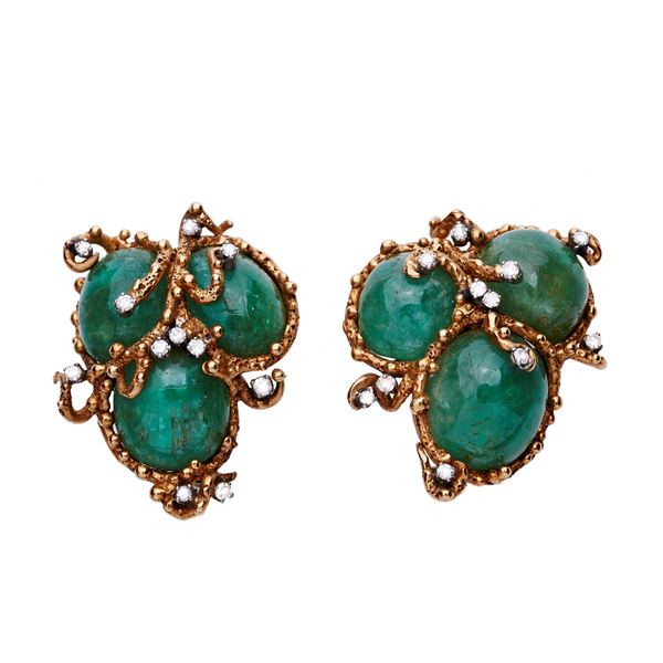 Pair of Earring, attributable to Enrico Serafini  - Auction Jewelry of the Twentieth Century and Watches - Curio - Casa d'aste in Firenze