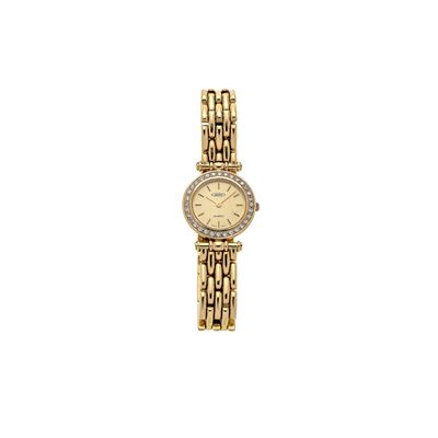 Janvier Orologio da Polso in Oro Giallo e Diamanti