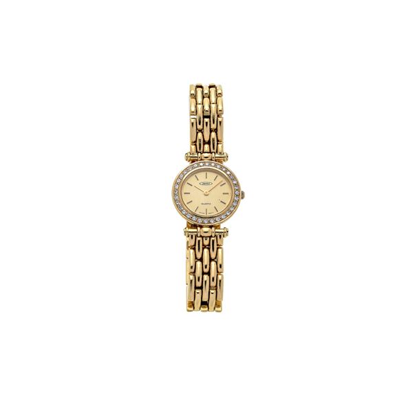 JANVIER Orologio da polso in oro giallo e diamanti