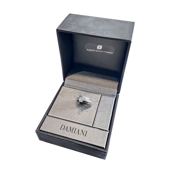 DAMIANI - Solitaire ring in white gold and diamond