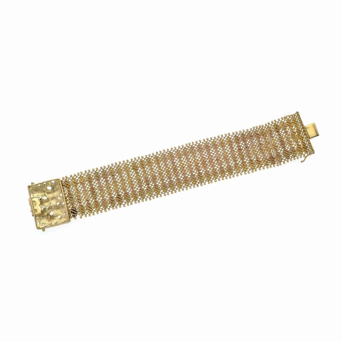 Alto bracciale in oro giallo