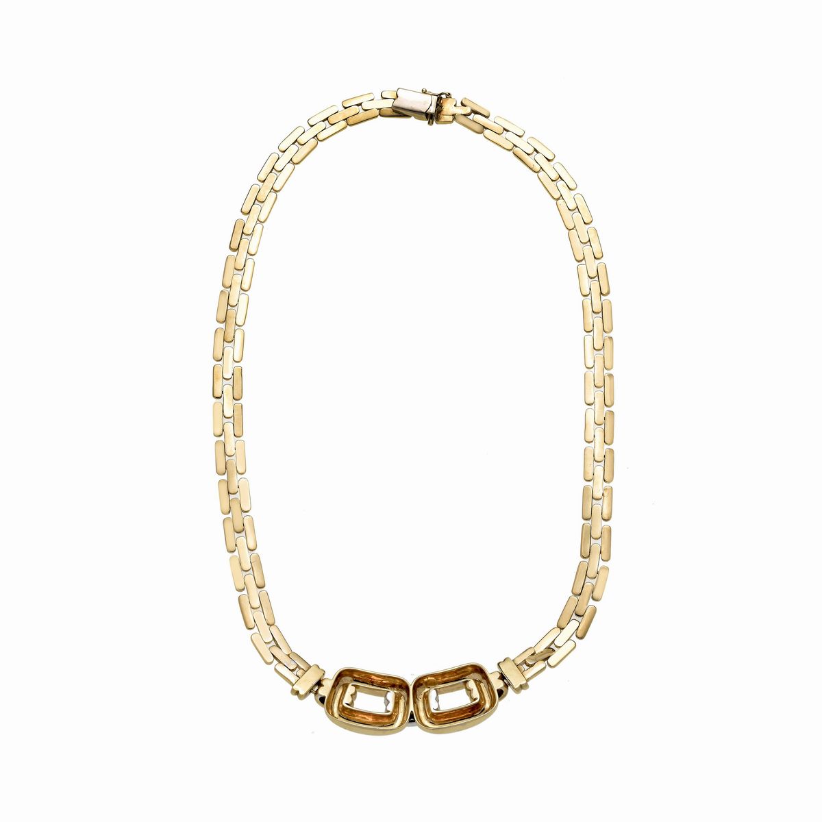 Girocollo in Oro Giallo, Oro Bianco e Diamanti