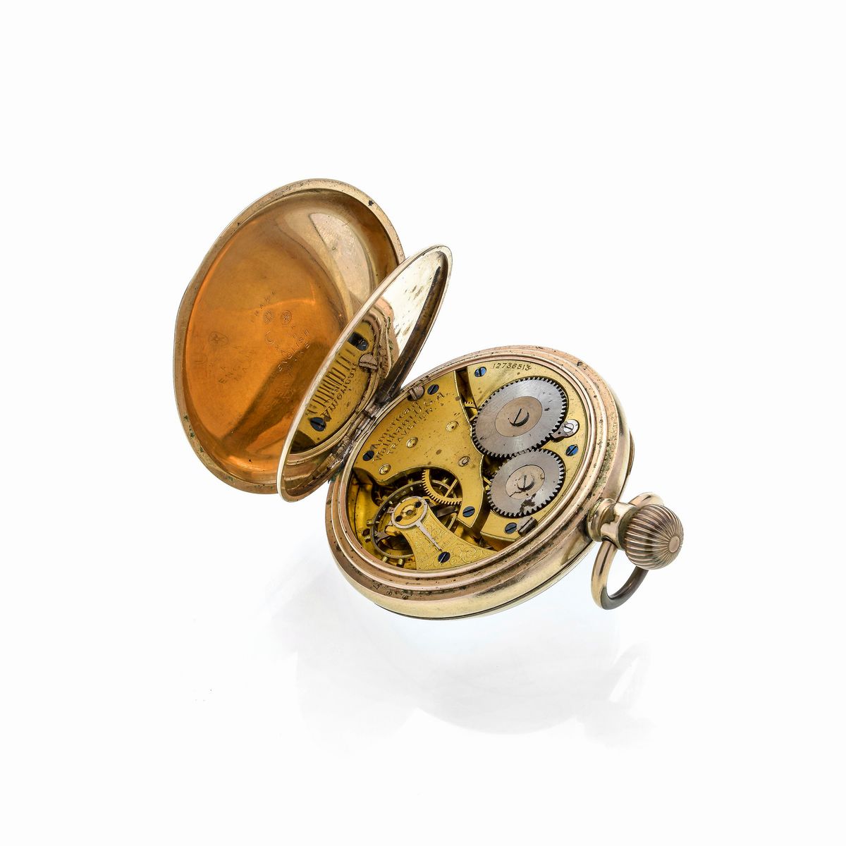 Waltham Company - Orologio da Tasca in Metallo Placcato Oro