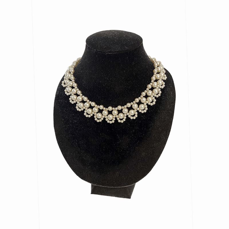 Girocollo Bijoux a Colletto in Perle e Metallo