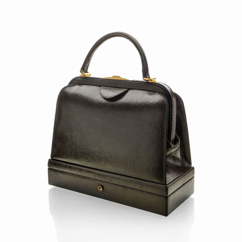 Gucci - Borsa a Mano, con Porta Gioie in Cinghiale Marrone Testa di Moro