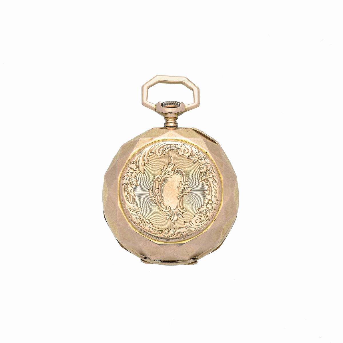 Orologio da Tasca in Oro Giallo e Metallo Dorato e un'altro Più Piccolo in Oro Giallo
