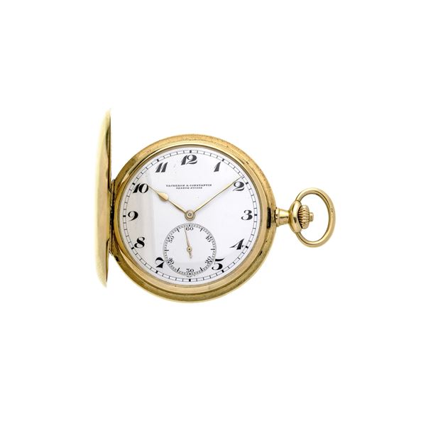 VACHERON &amp; CONSTANTIN - Pocket watch with double case in yellow gold