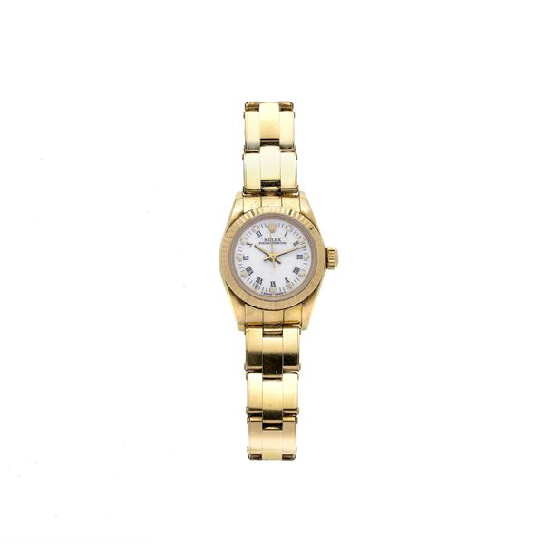 ROLEX - Orologio da polso per signora Rolex Date Just Ref. 67198 in oro giallo