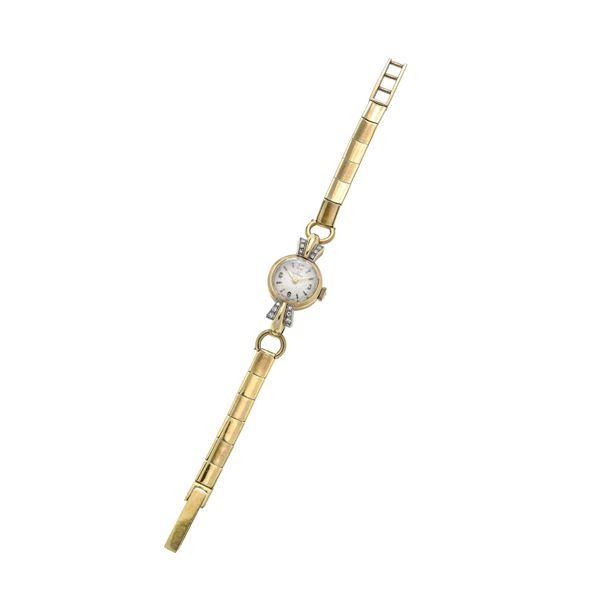 OMEGA - Orologio da signora in oro giallo e diamanti