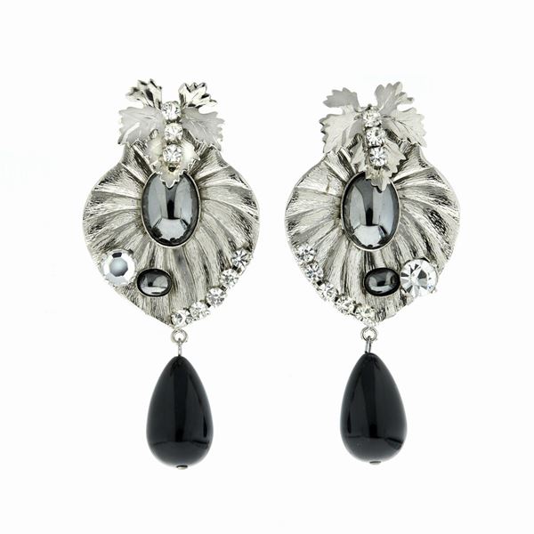 ARTIGIANA FIORENTINA BIGIOTTERIA - Pair of ear clips, Artigiana Fiorentina Bigiotteria