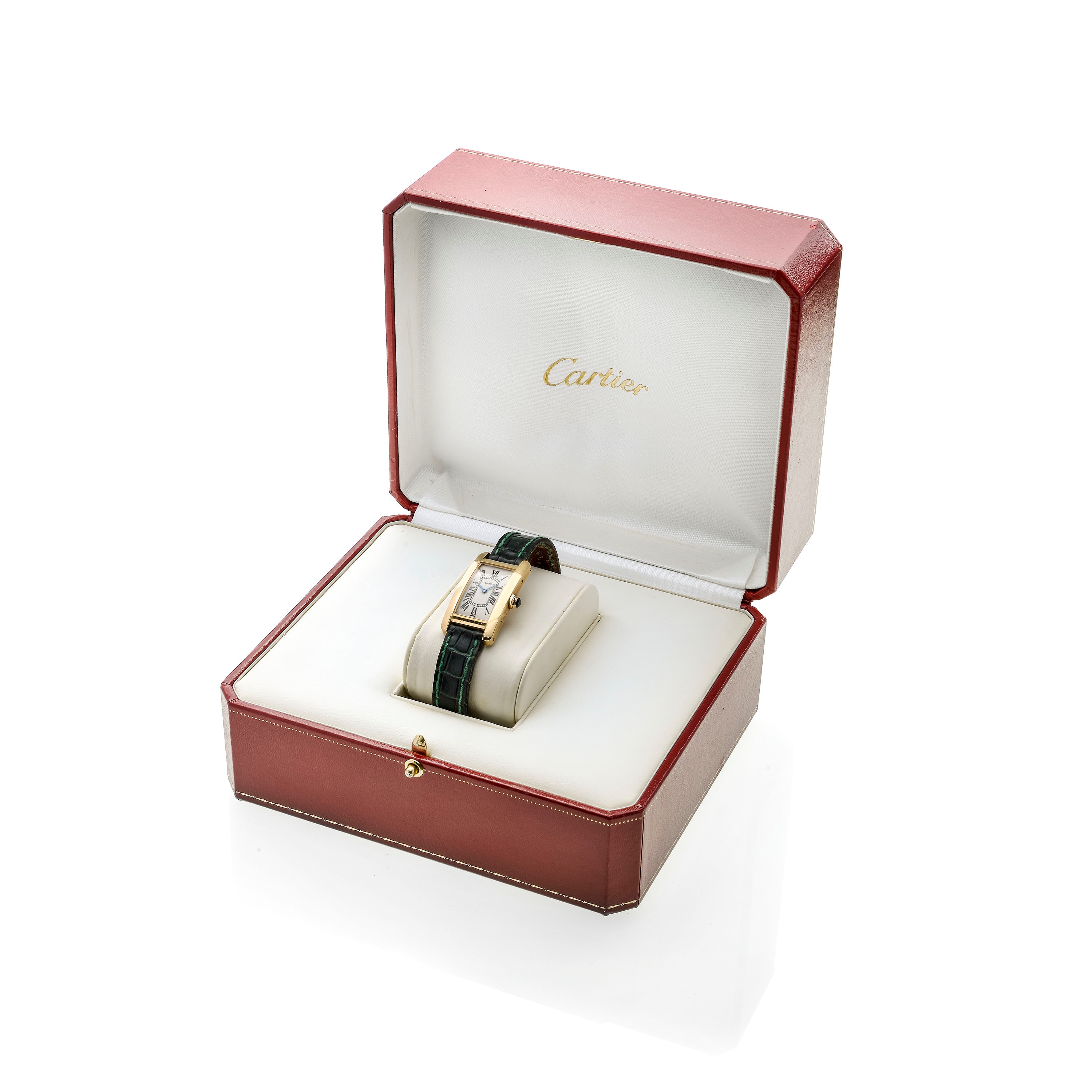 Orologio da polso da signora in oro giallo Tank Americaine