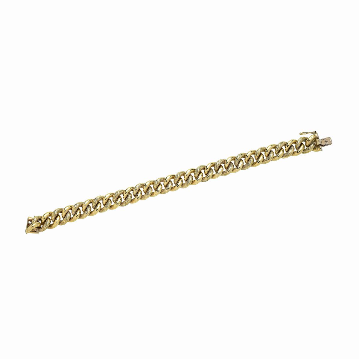 Bracciale a maglie in oro giallo