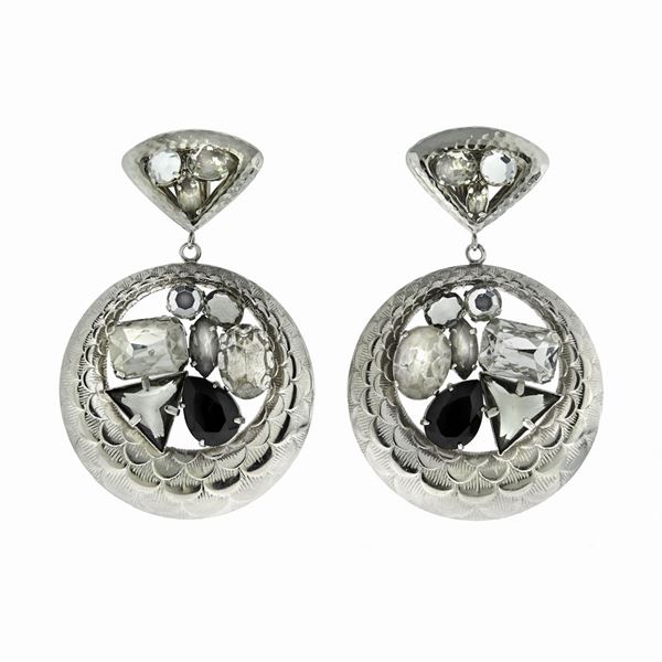 ARTIGIANA FIORENTINA BIGIOTTERIA - Pair of ear clips, Artigiana Fiorentina Bigiotteria