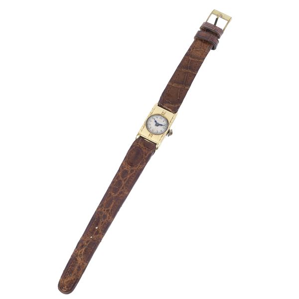 Lady's wristwatch in 18 kt yellow gold