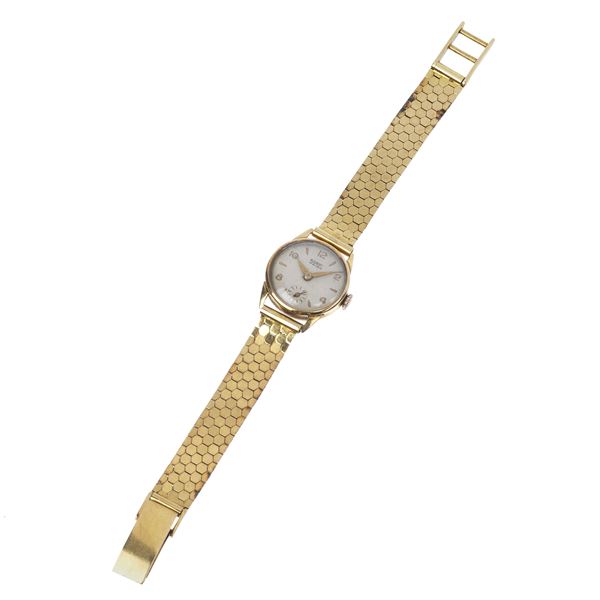 Lady Ronny's wristwatch, in 18 kt yellow gold