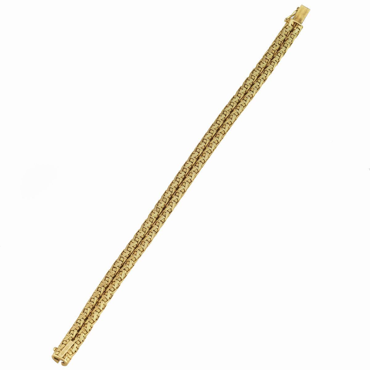 Bracciale tubolare in oro giallo 18 kt