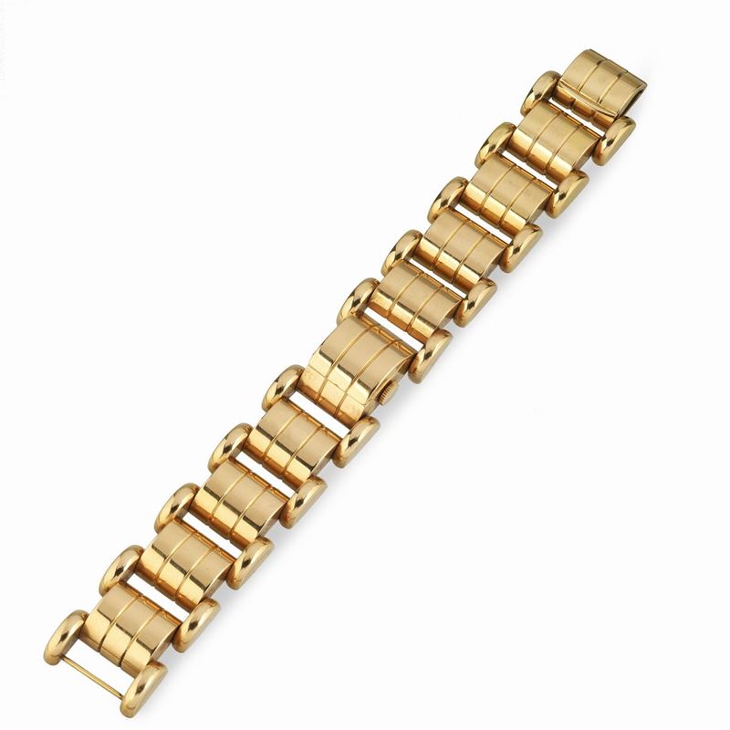 Bracciale orologio in oro rosa 18 kt Lusina