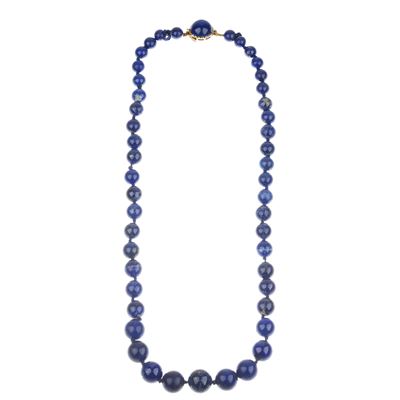 Collana in Lapislazzuli Degradè e Oro Giallo 18 Kt