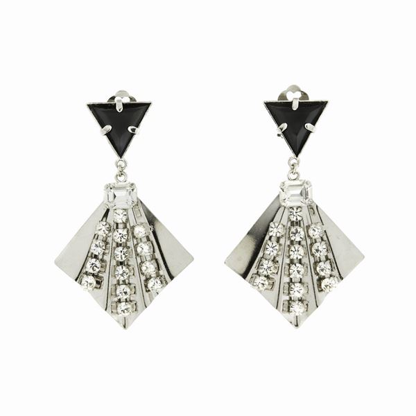 ARTIGIANA FIORENTINA BIGIOTTERIA - Pair of ear clips, Artigiana Fiorentina Bigiotteria