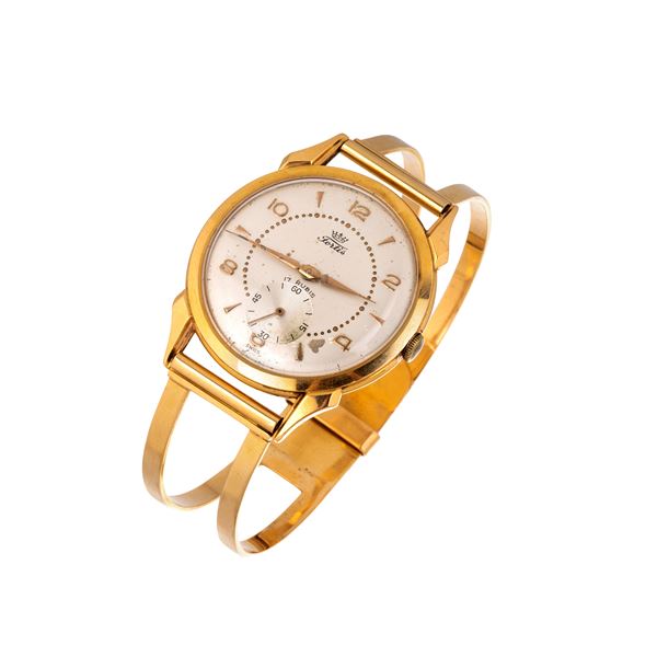 Yellow gold wristwatch  (Fifties)  - Auction Auction of Antique and Modern Jewelry and Wristwatches - Curio - Casa d'aste in Firenze