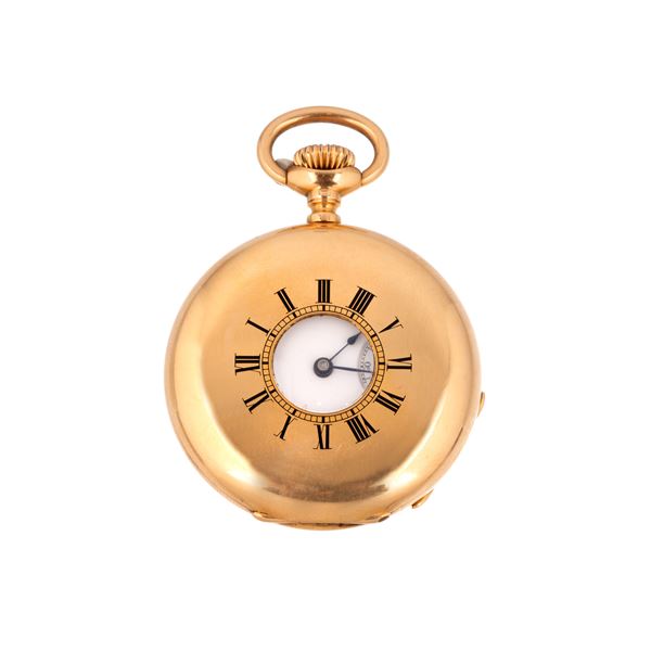 PATEK PHILIPPE &amp; CO - Orologio da tasca Occhio di Bue in oro giallo 18 kt