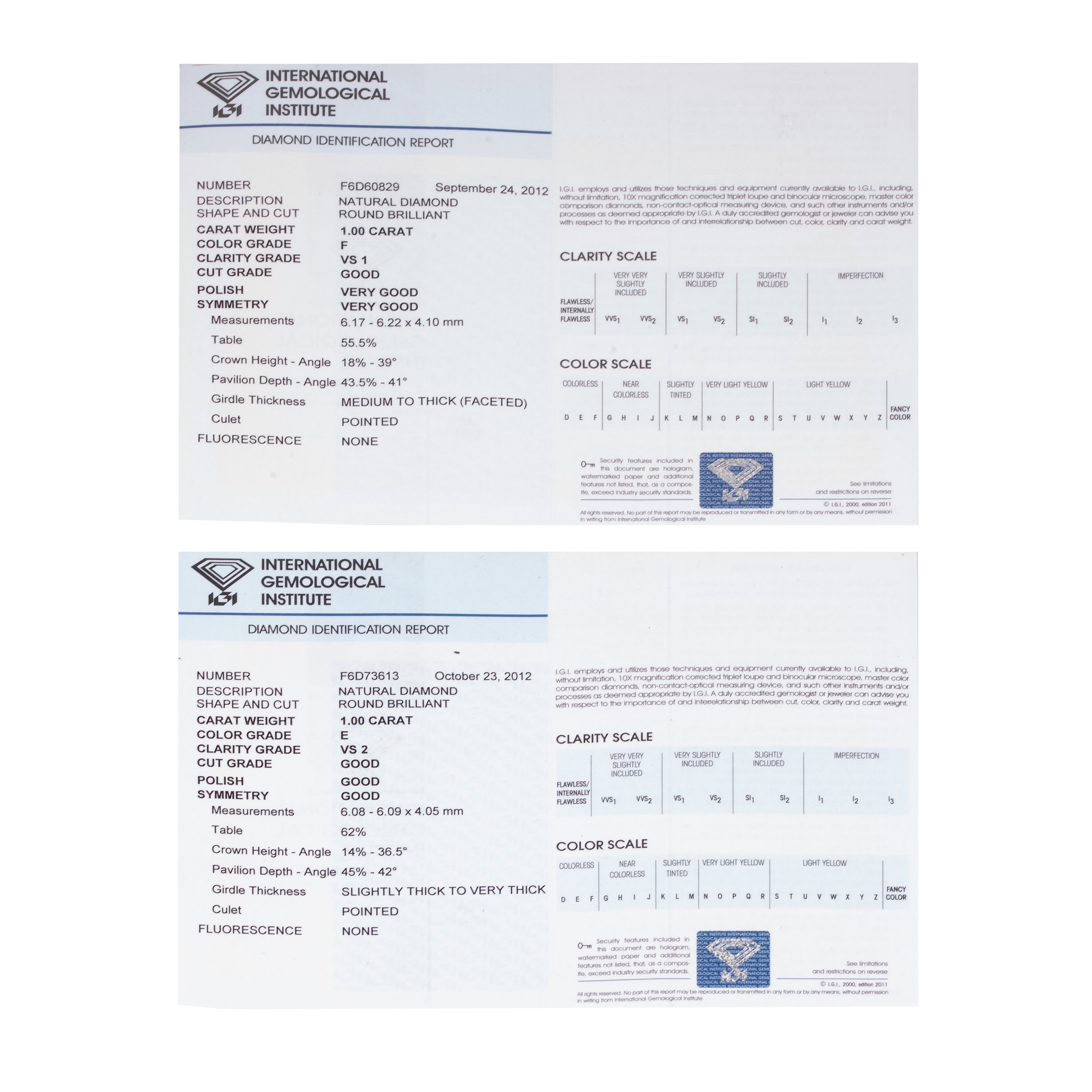 Paio di orecchini Punto Luce in oro bianco e diamanti