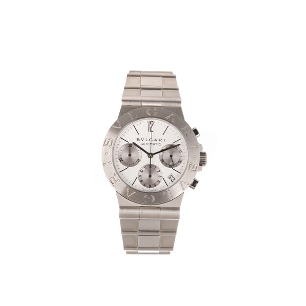 BULGARI - Diagono chronograph wristwatch in steel