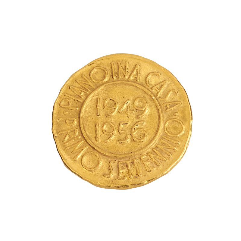 Medaglia commemorativa in oro a 24 kt