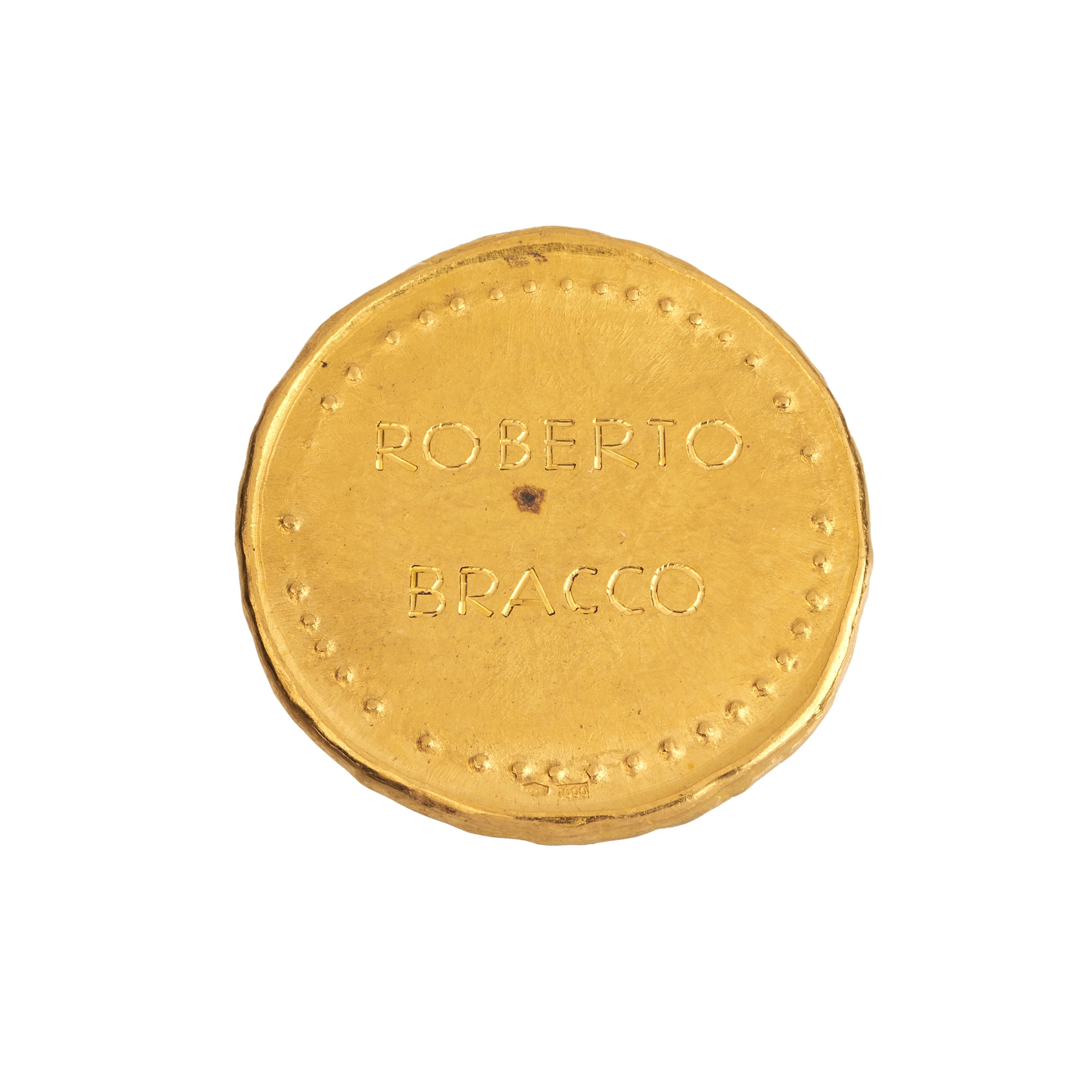 Medaglia commemorativa in oro a 24 kt