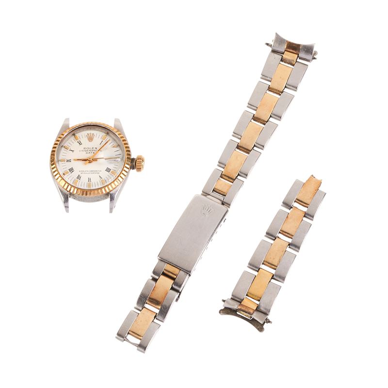 Orologio da signora in acciaio e oro Oyster Perpetual Date REF. 6916