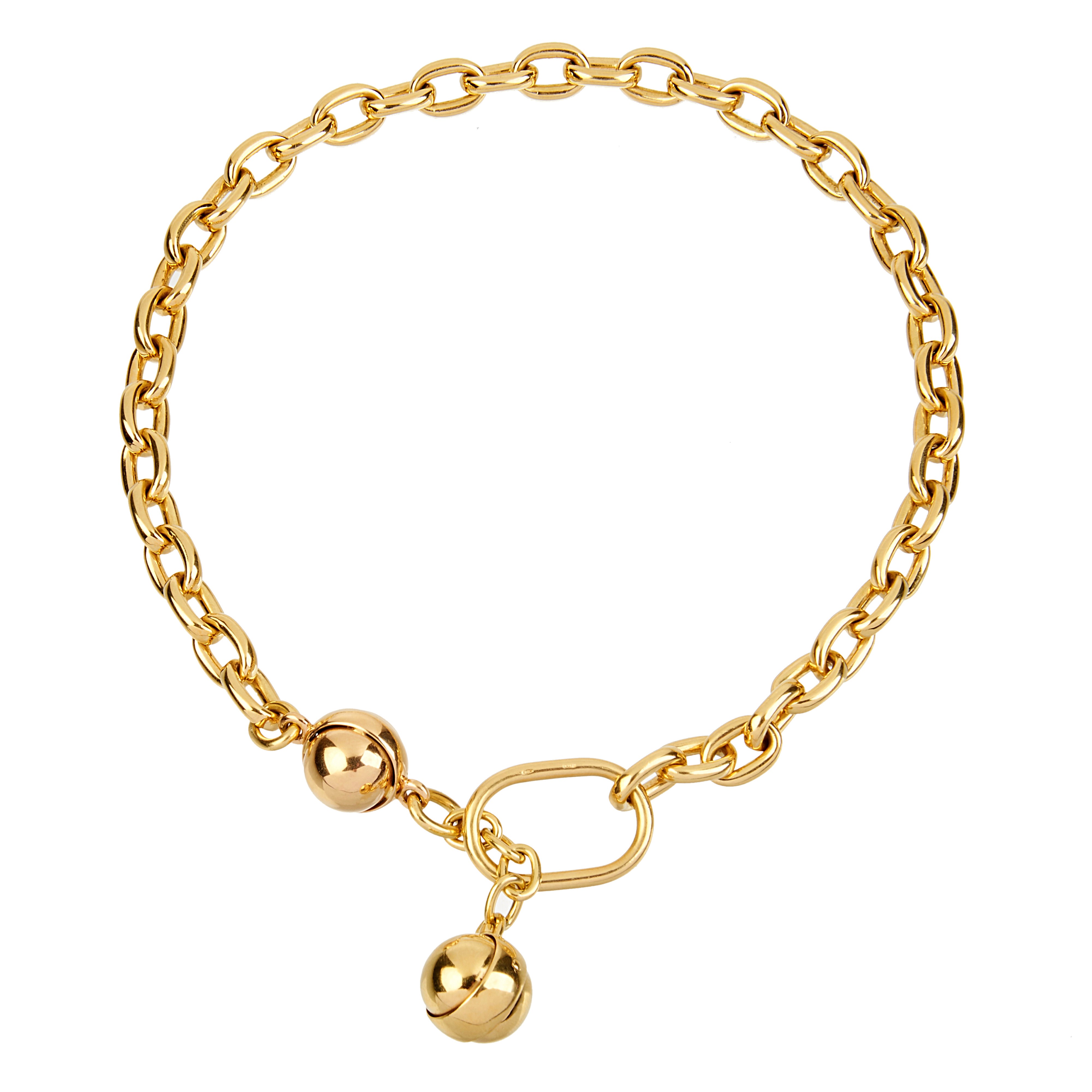 Grande catena a maglie in oro giallo