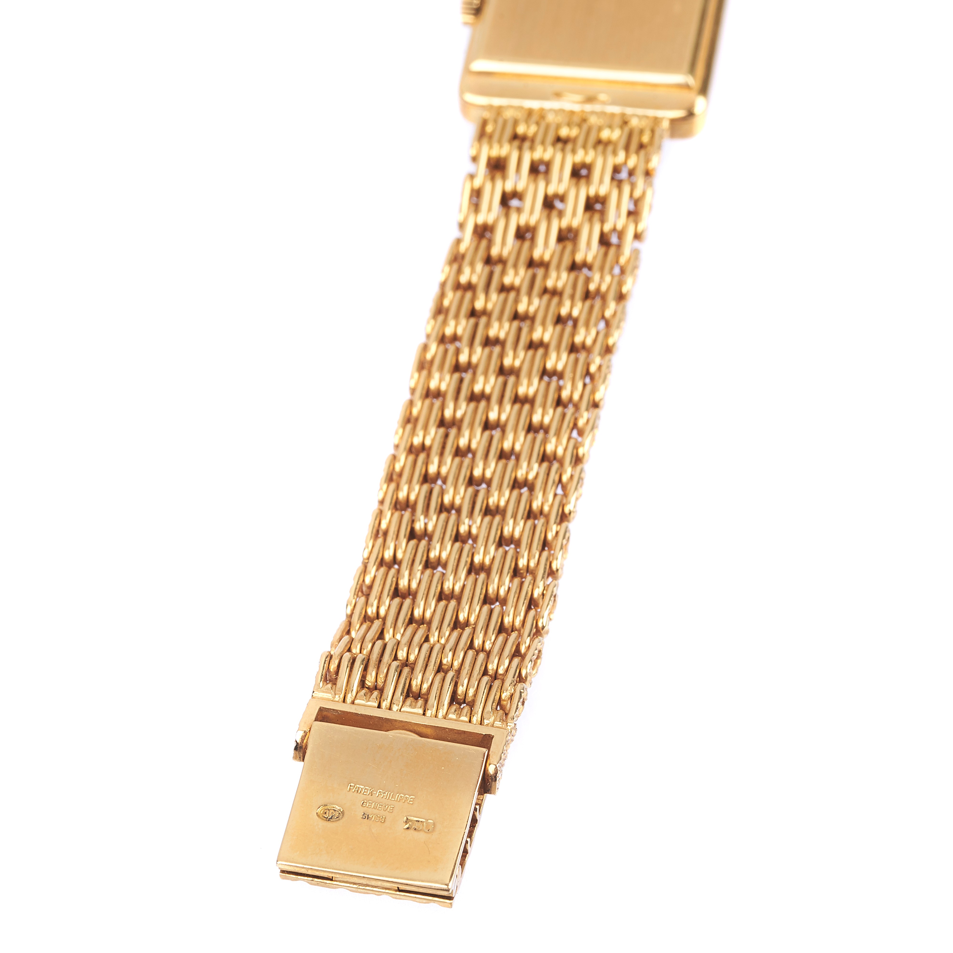 PATEK PHILLE Orologio da polso in oro giallo 18 kt e smalto marrone Ref. 4224/3