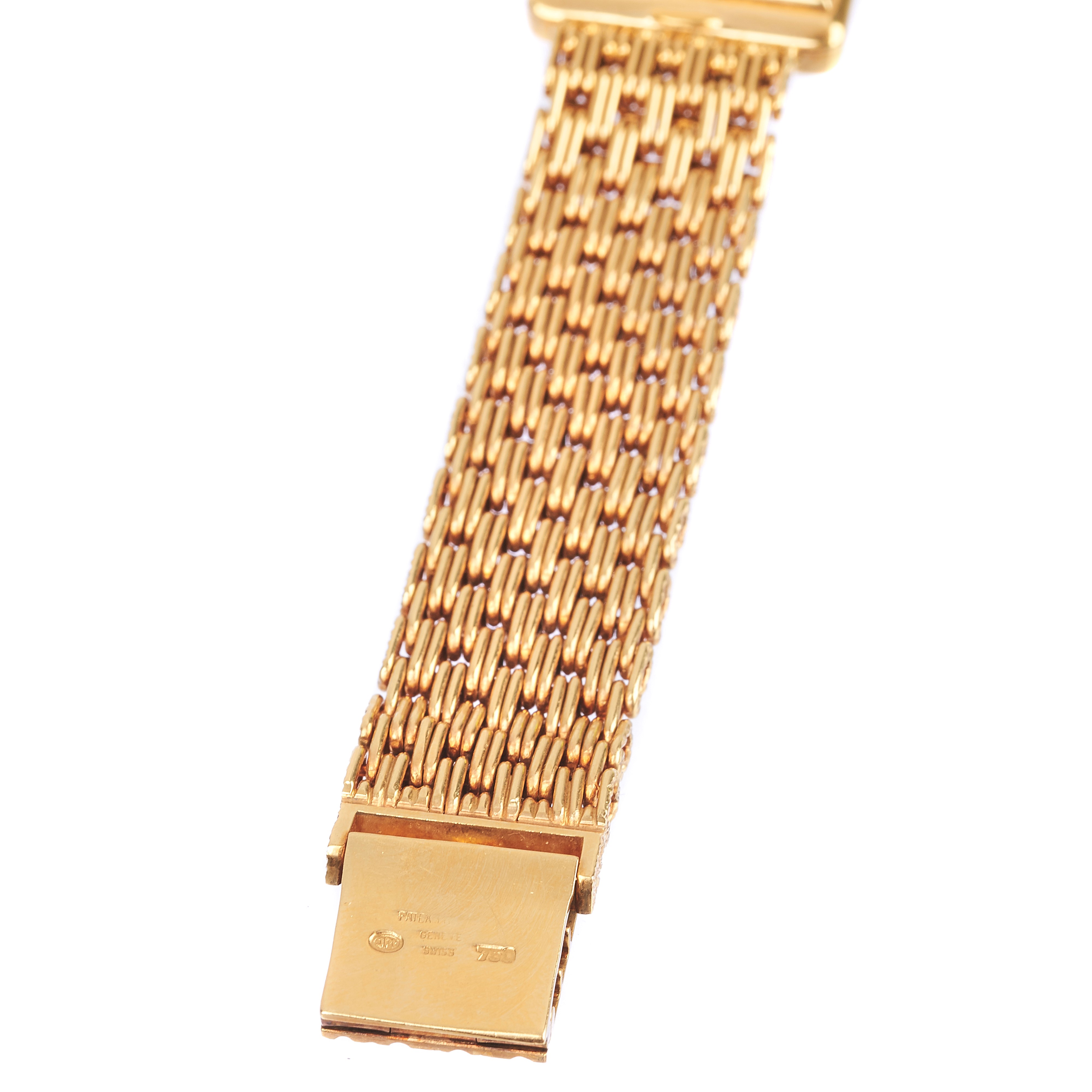 PATEK PHILIPPE Orologio da polso in oro giallo 18 kt e smalto blu Ref. 4224/3