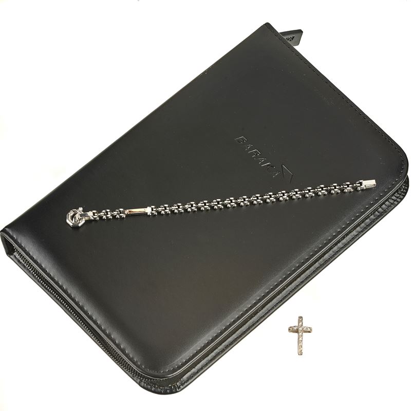 BARAKA Bracciale da uomo in metallo brunito