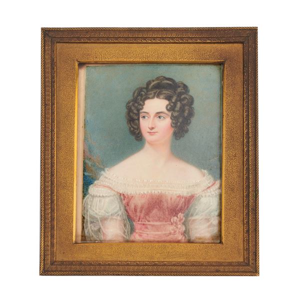 Miniatura raffigurante Nobildonna in abiti eleganti