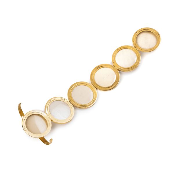 Boule Pendente portaritratti in oro 12 kt