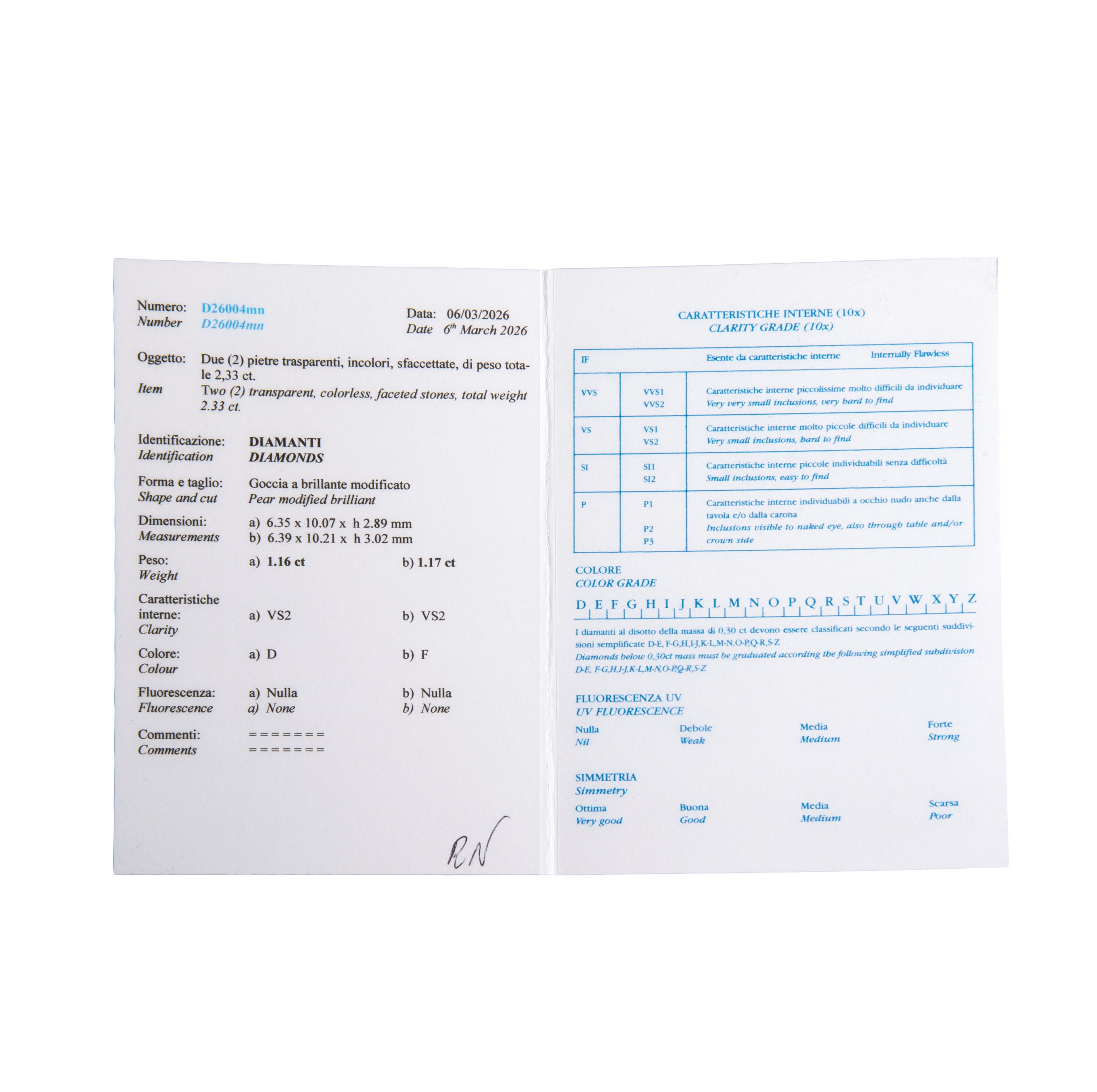 Anello contrariè in oro giallo 18 kt e diamanti