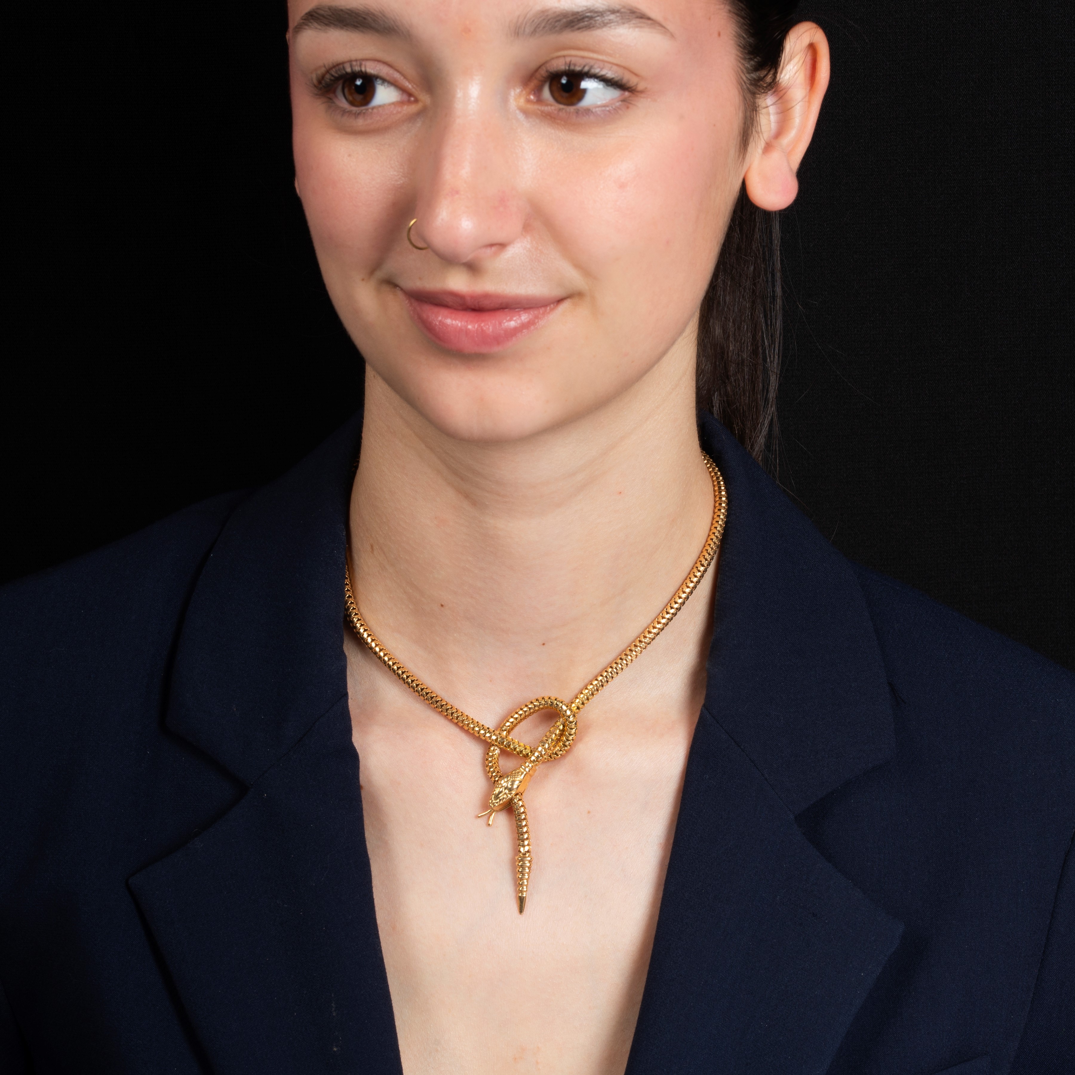 Oro 18 kt, Girocollo a serpente (anni Cinquanta)