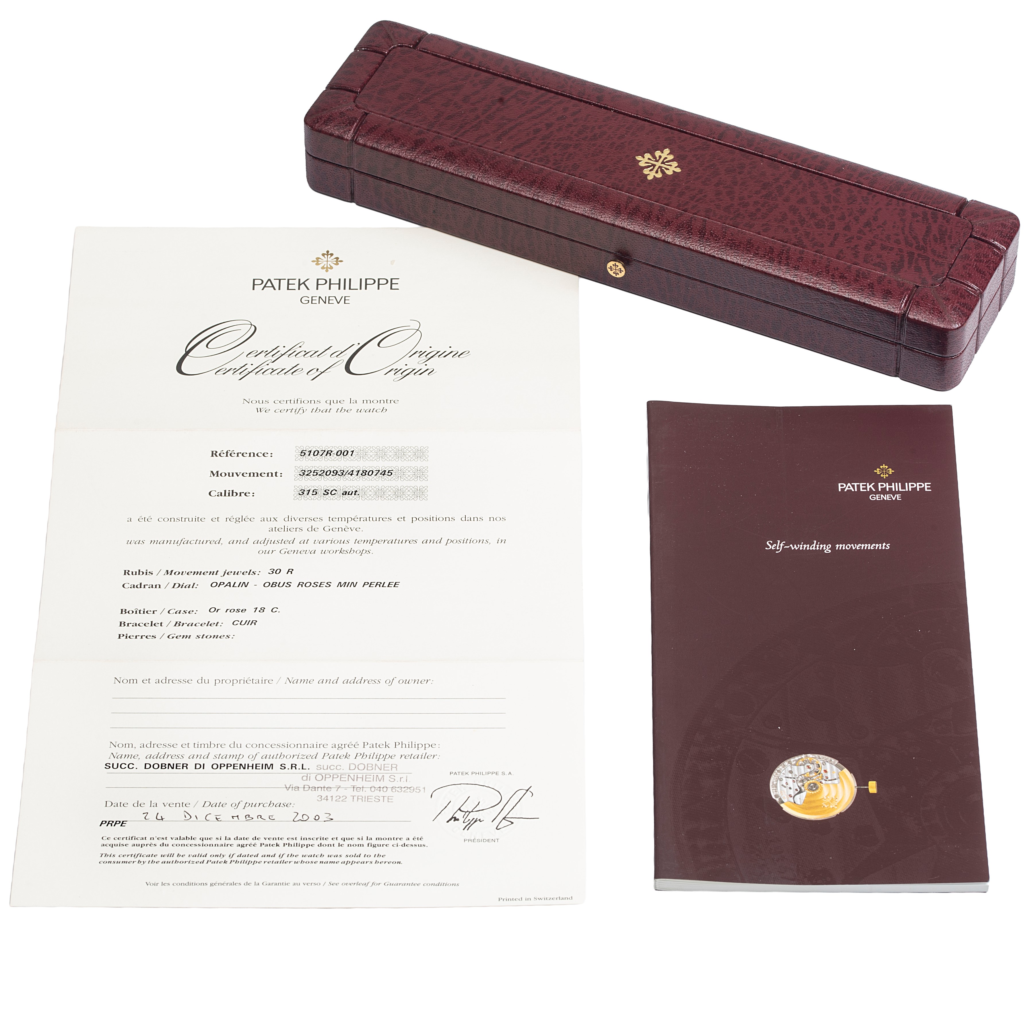 Patek Philippe - Orologio da polso Calatrava in oro rosa 18 kt, Ref. 5107R-001 (diametro 37 mm) –...