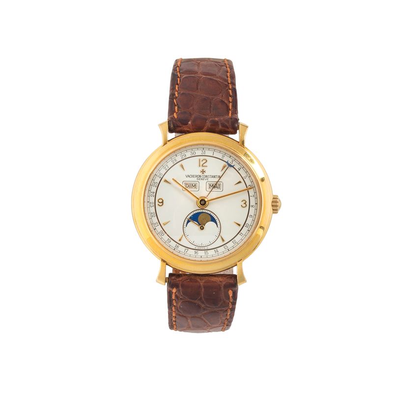Vacheron & Constantin - Orologio da polso Les Historiques Triple Date Ref. 37150 in oro giallo 18...