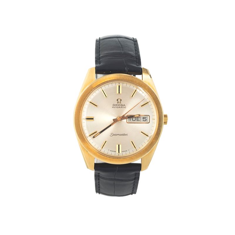 Omega - SeaMaster Automatic Day Date Ref. BA 168.023, in oro giallo 18 kt