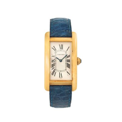 Orologio da polso Tank Americane Ref. 1720 1 in oro giallo 18 kt