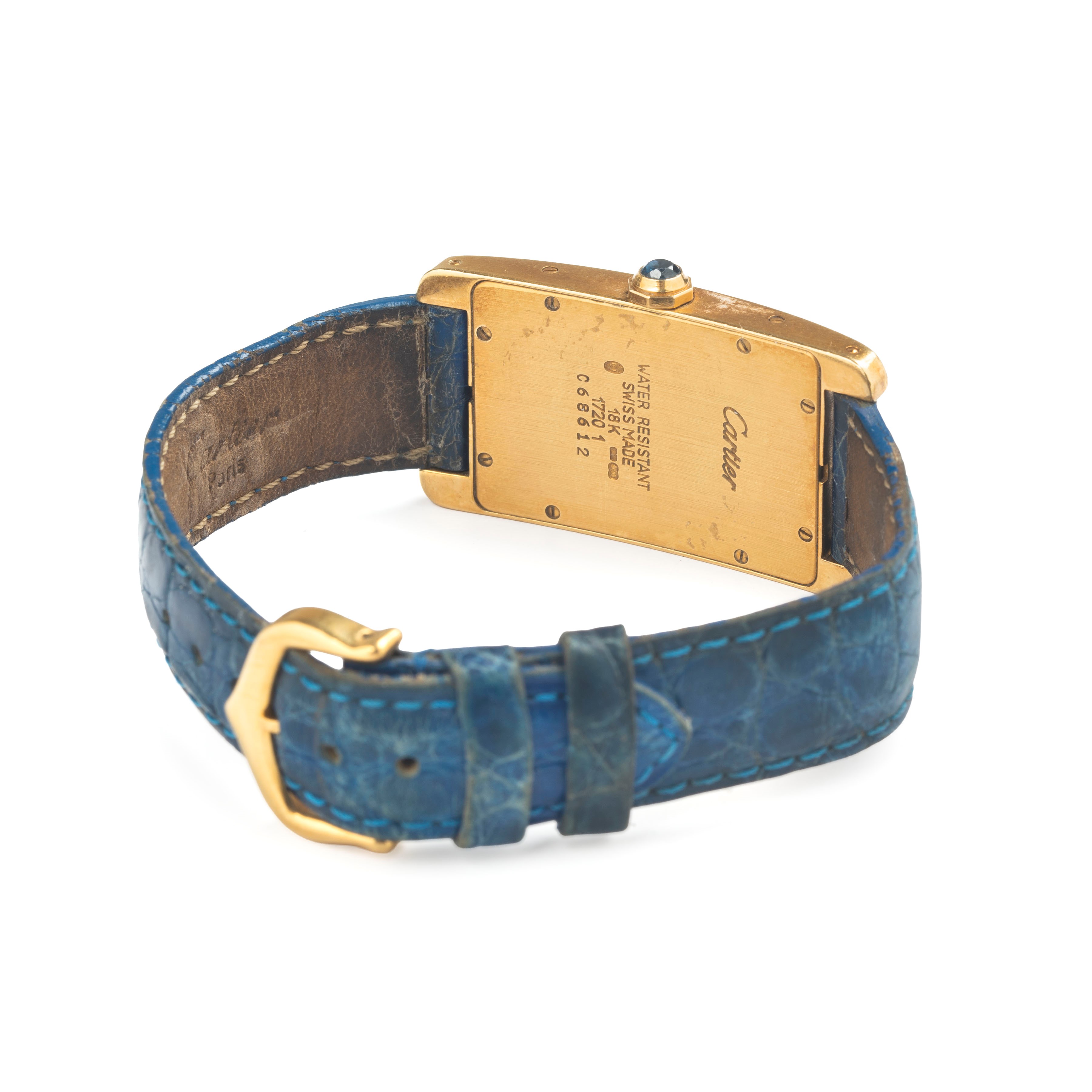 Cartier - Orologio da polso Tank Americane Ref. 1720 1 in oro giallo 18 kt